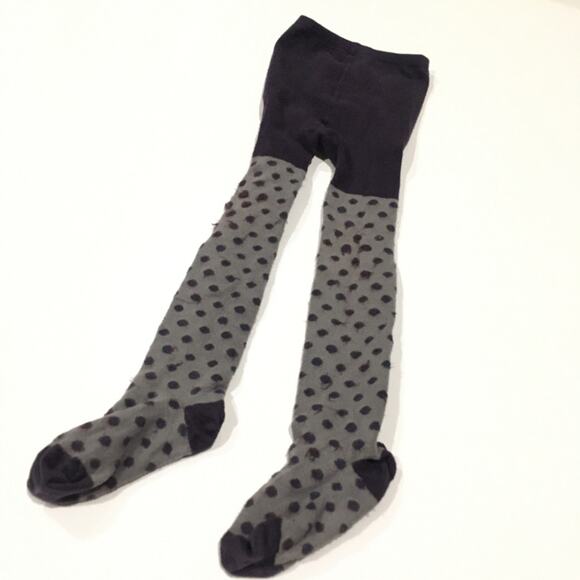 Onekid Tights Sz 4-6x Polka Dot Tights Thick Tights - Picture 1 of 5